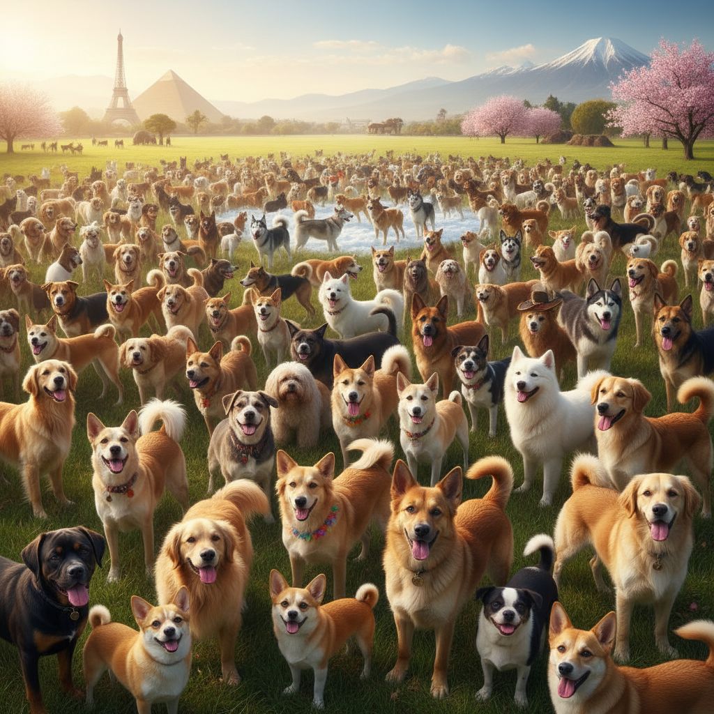 Every dog in the world