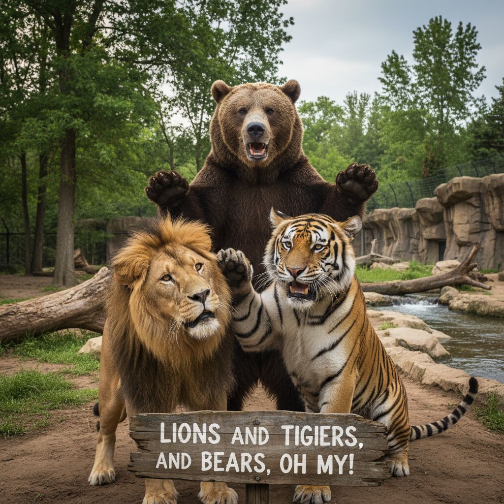 Lions and tigers and bears, oh my!